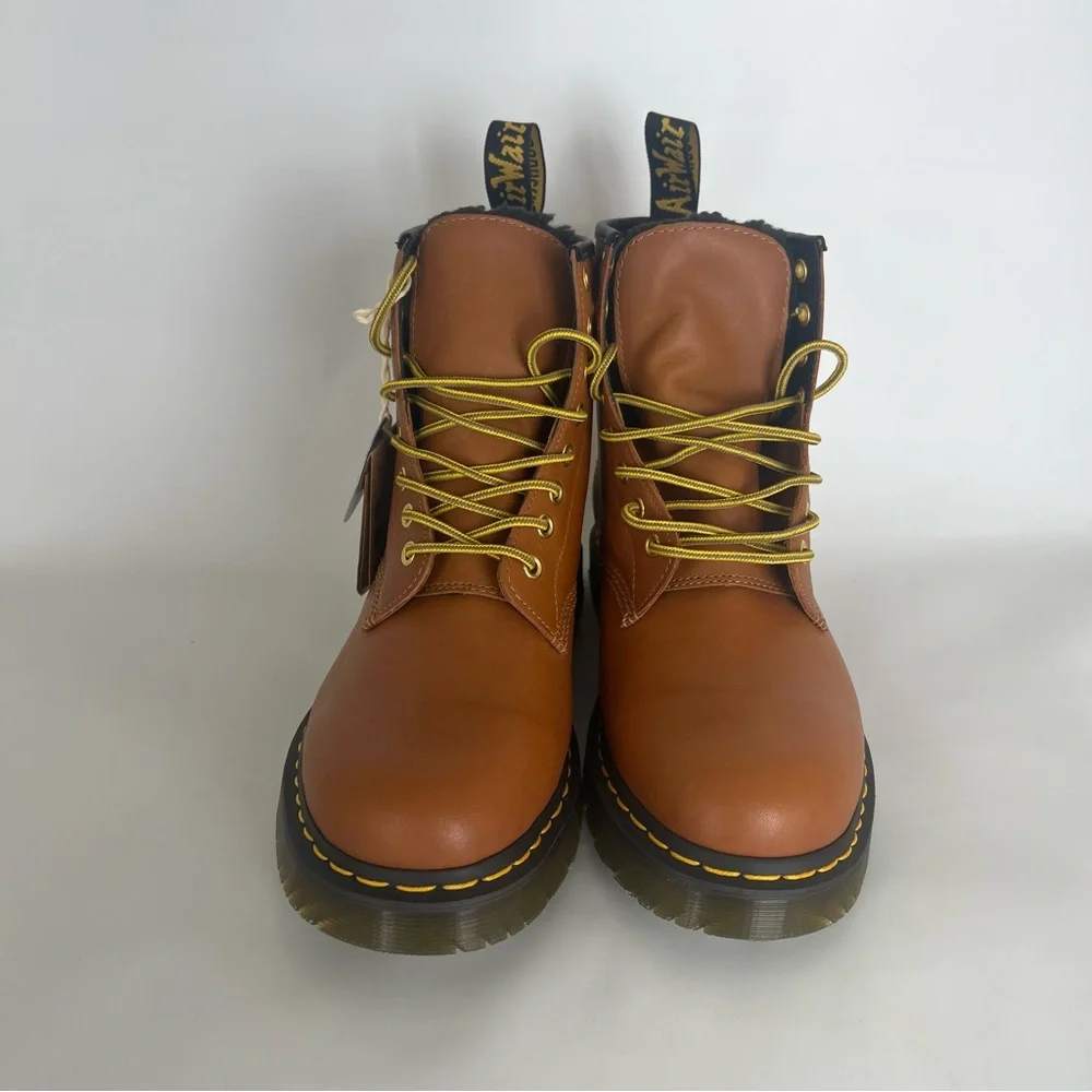 Dr. Doc Martens Men's 1460 Leather Lace Up Boots Brown Crazy Horse New NWT - Picture 6 of 9